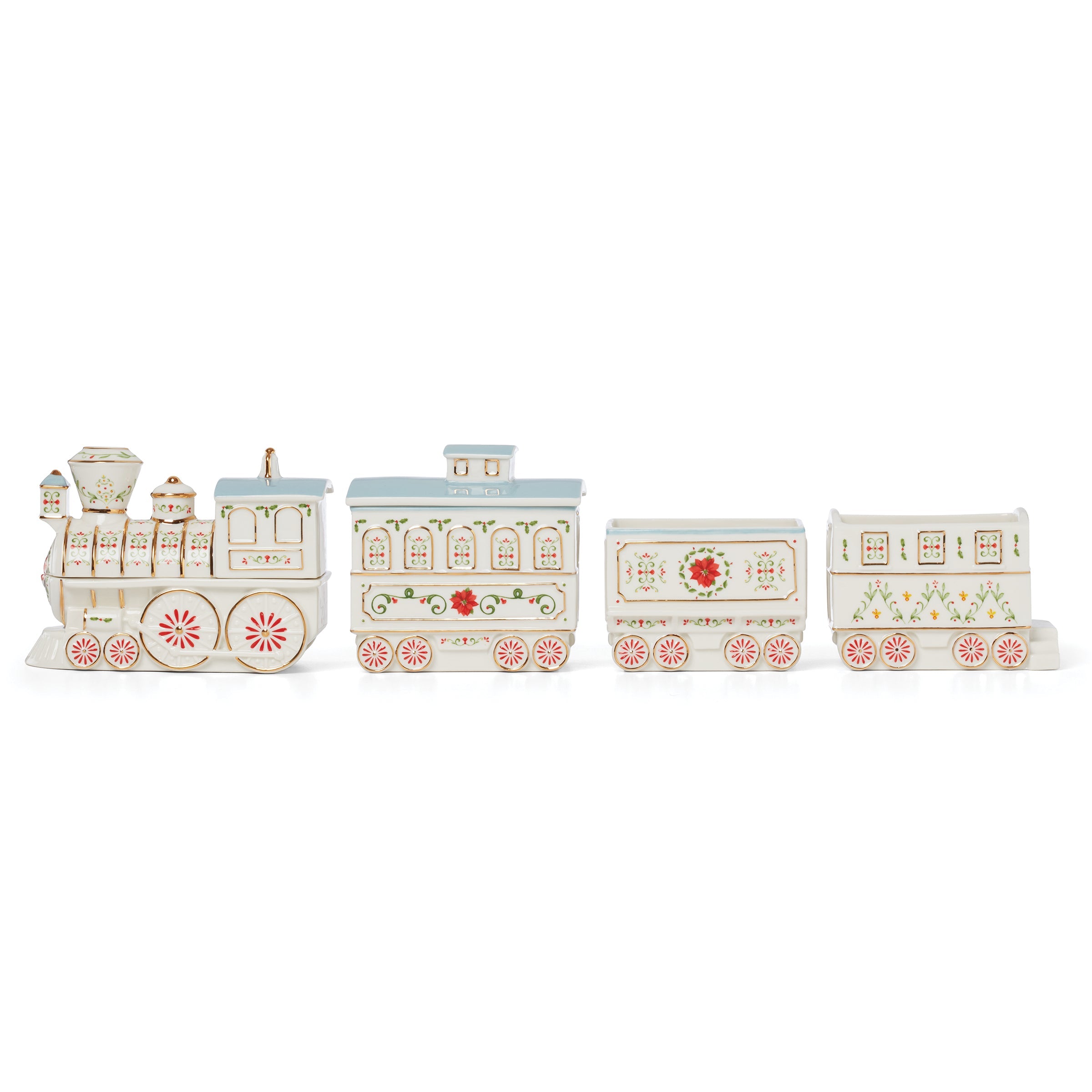 Lenox Holiday Village Christmas Train Server - Image 9