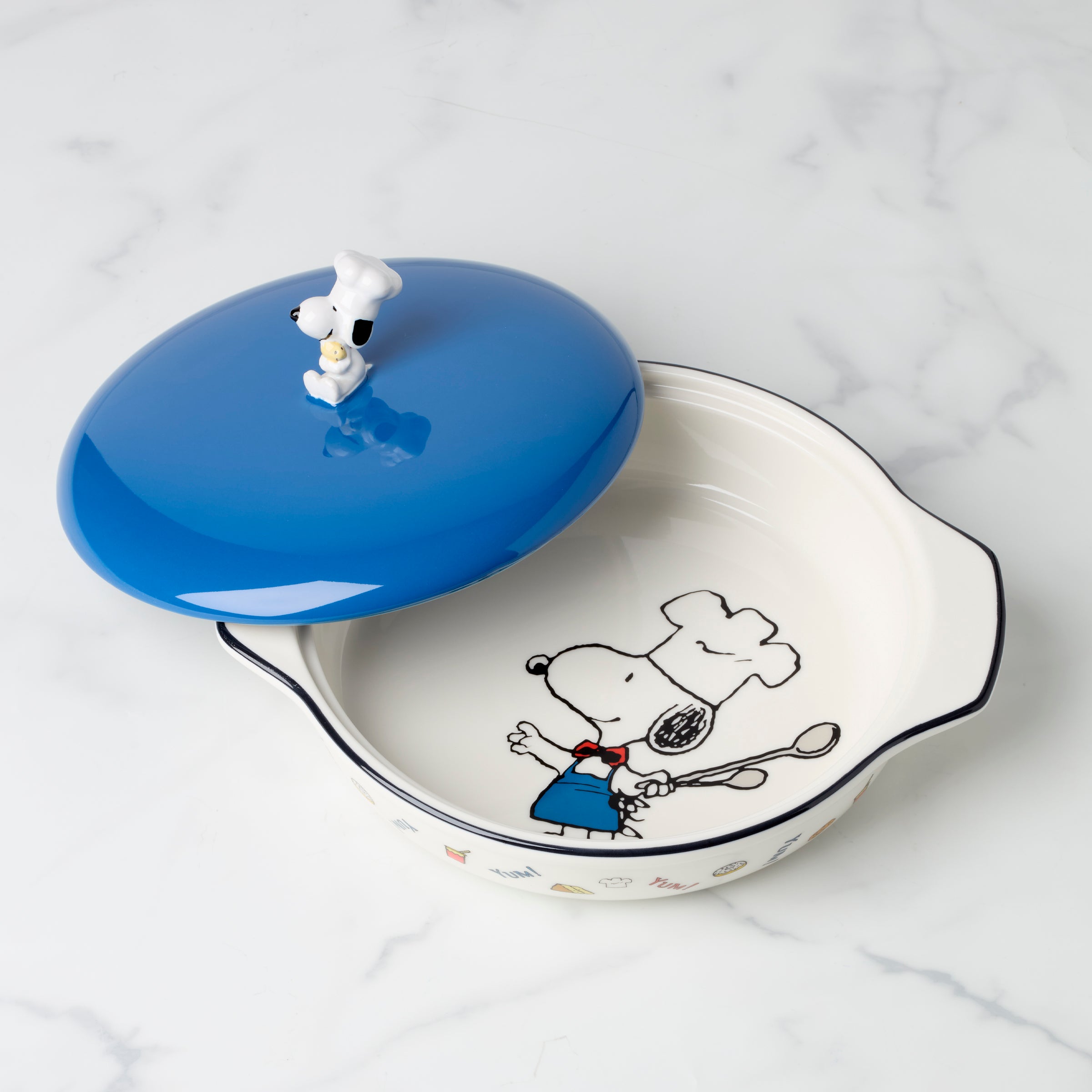 Chef Snoopy Covered Casserole Dish - Image 2