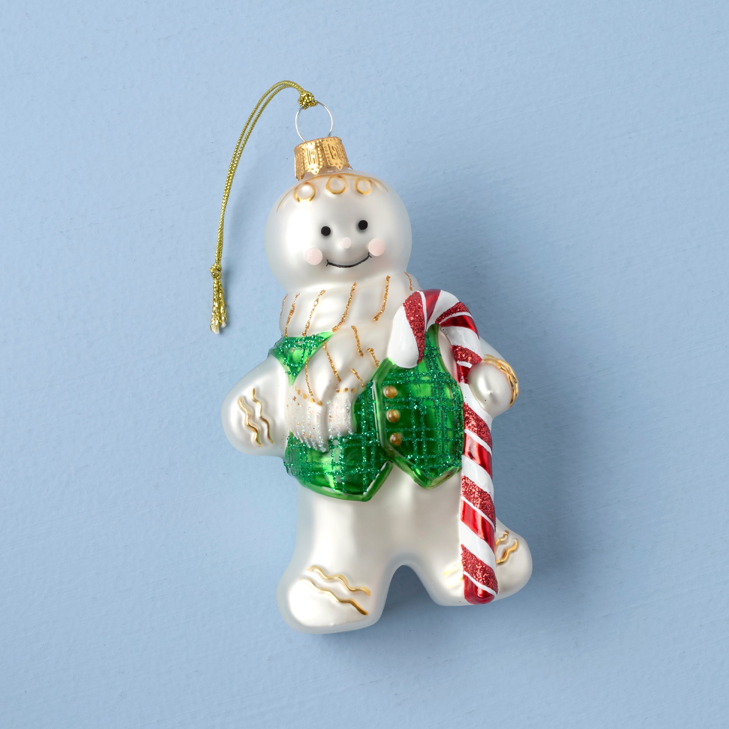 Blown Glass Gingerbread Ornament