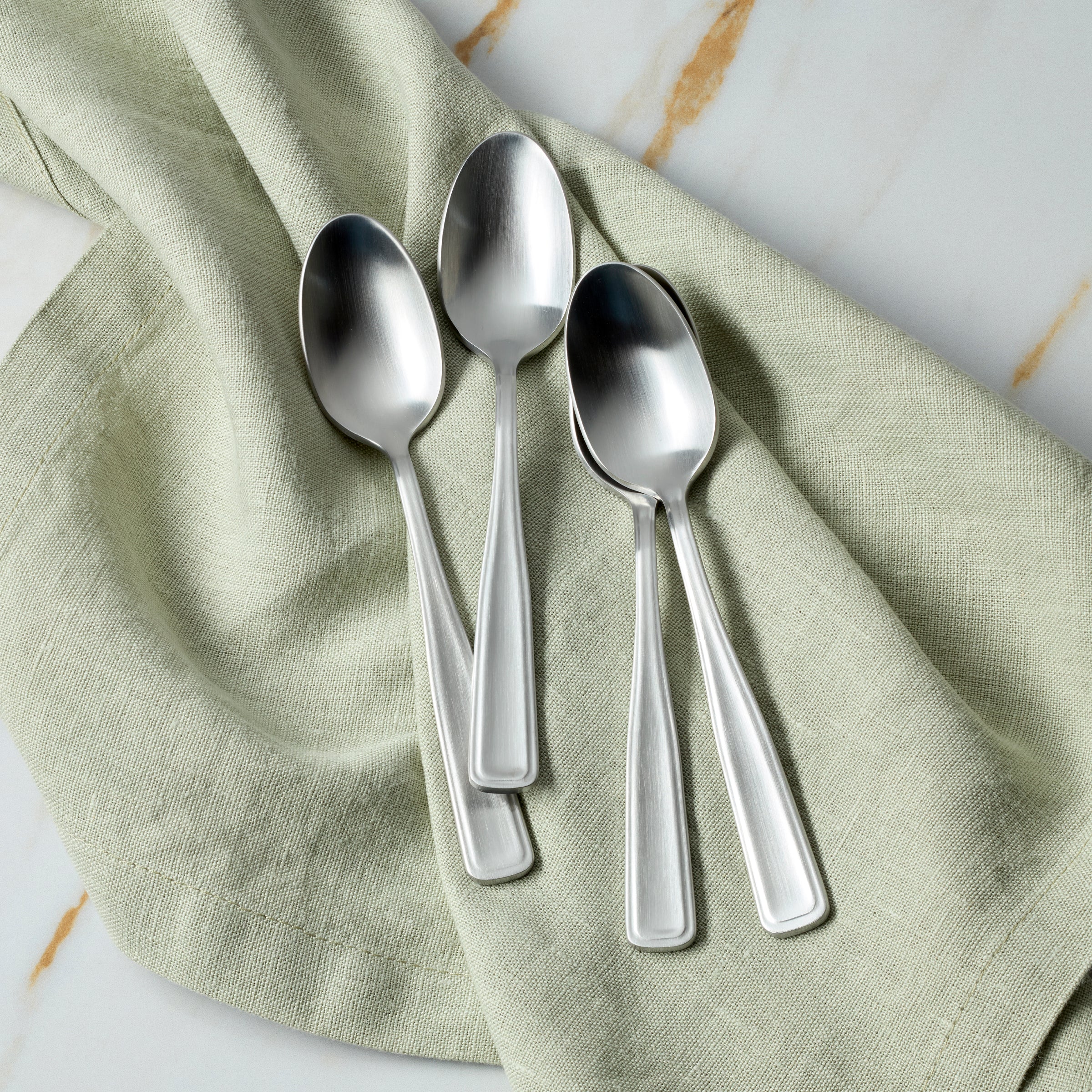 Reid Satin Teaspoons. Set of 4 - Image 2