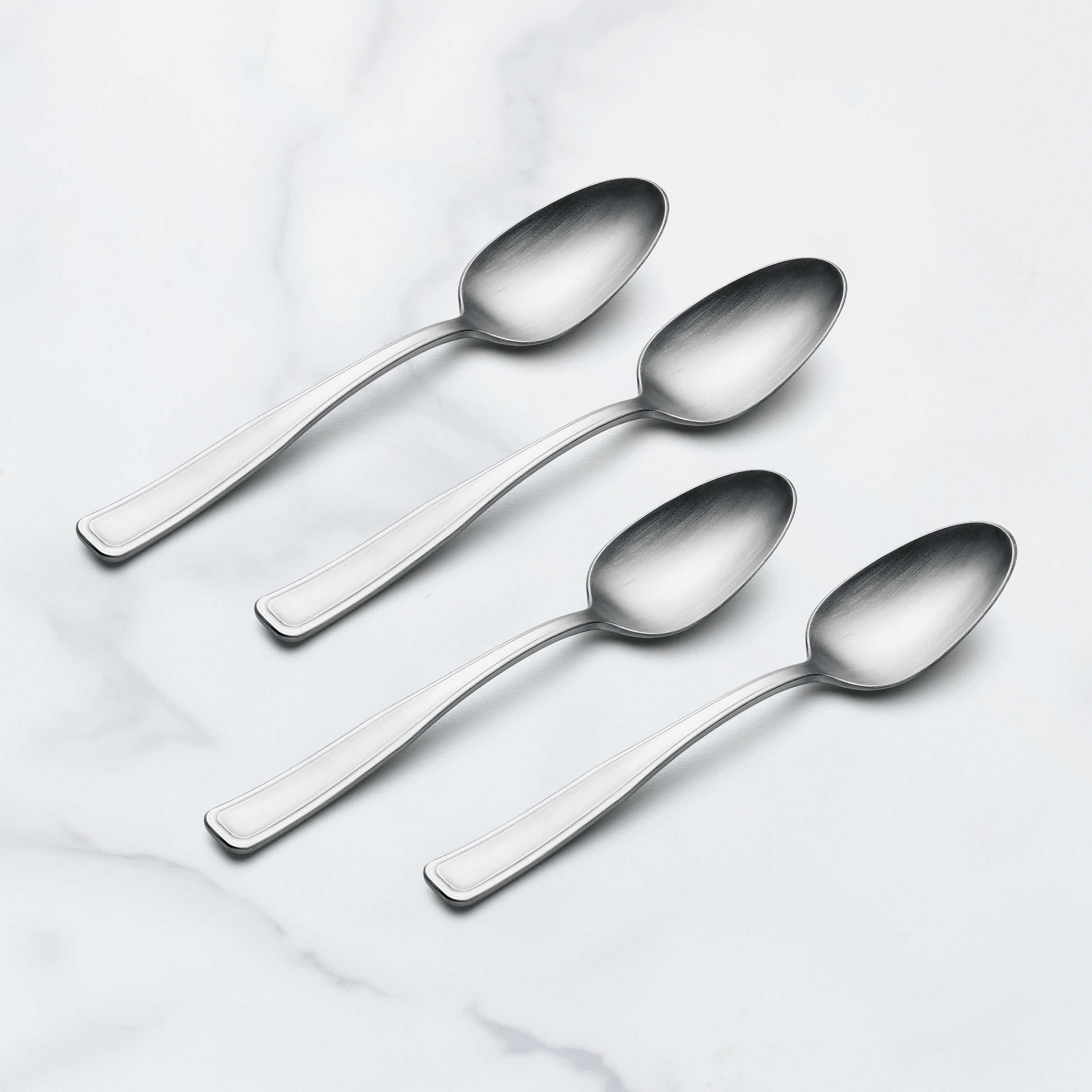 Reid Satin Dinner Spoons. Set of 4
