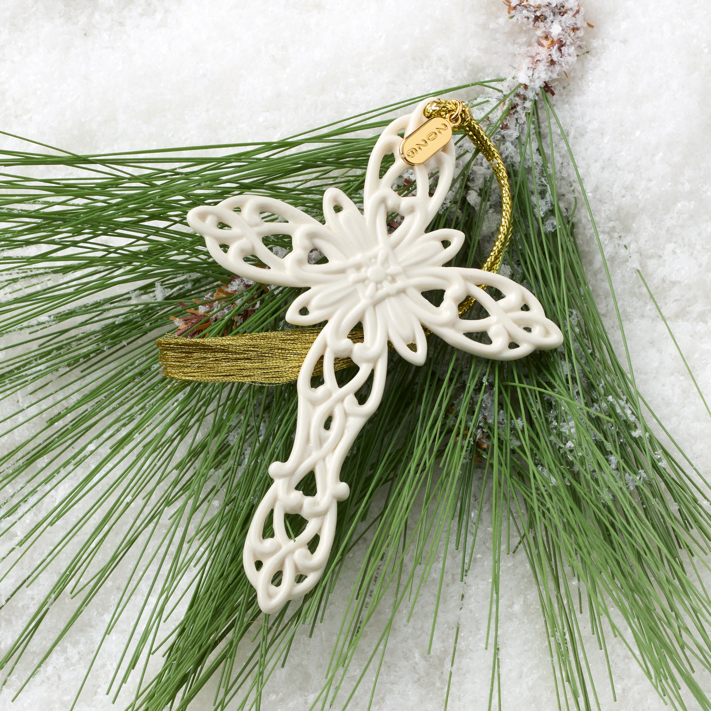 2026 Snow Fantasies Cross Ornament - Image 2