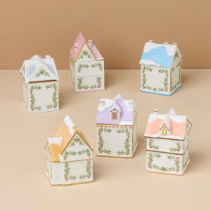Alternative view of Lenox Spice Village 6-Piece Christmas Spice Jar Set
