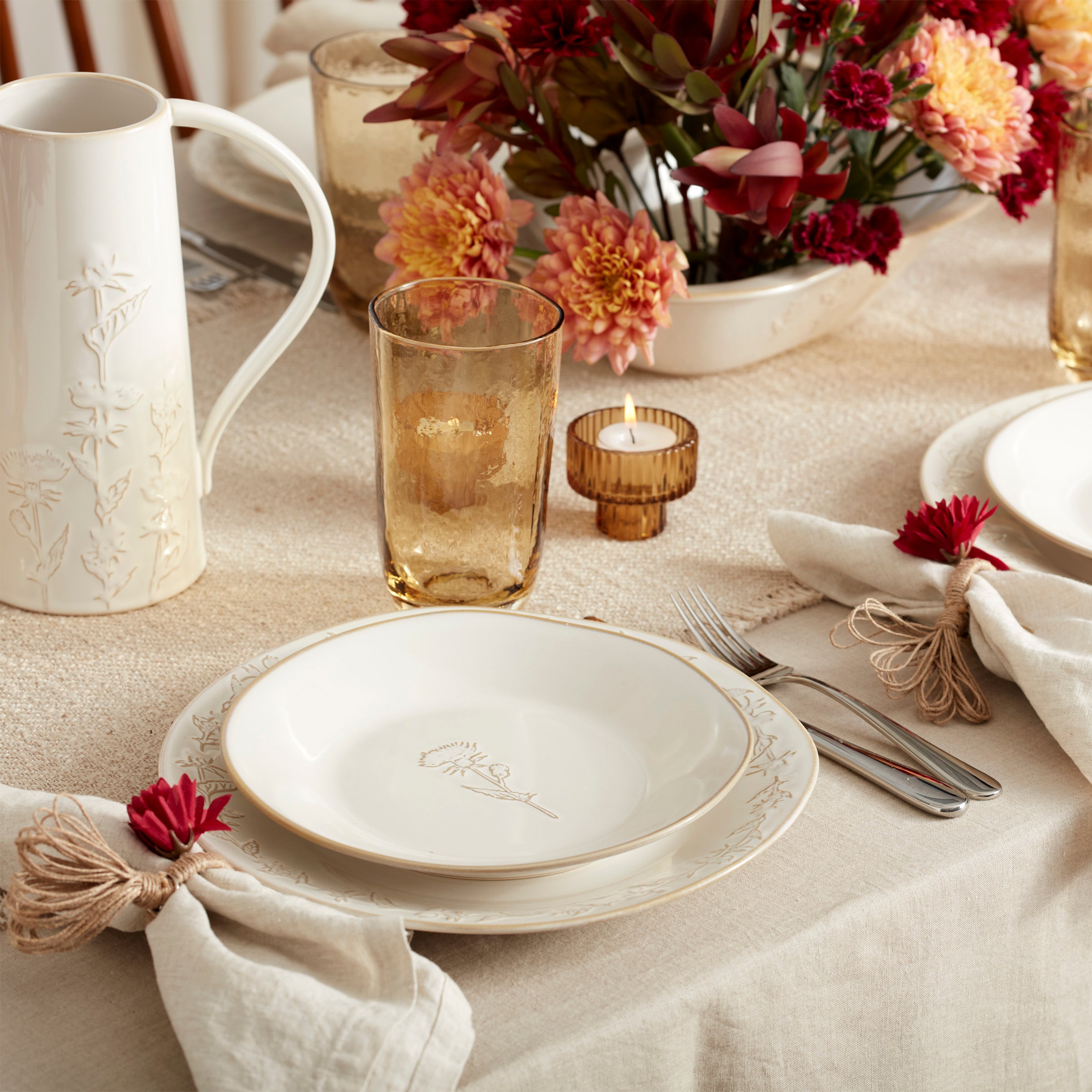 Homespun 16-Piece Dinnerware Set - Image 3