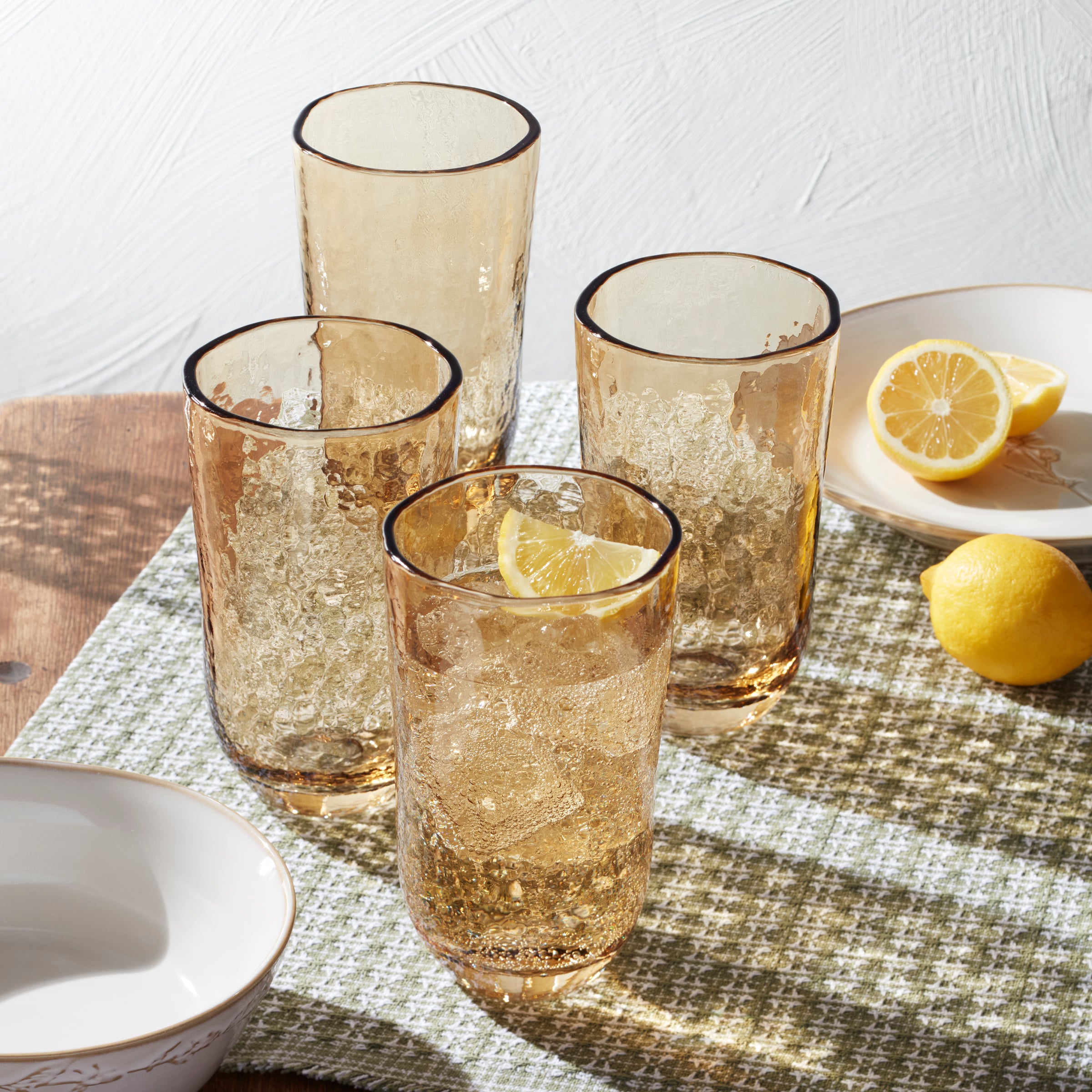 Homespun Amber Tall Tumbler - Set Of 4 - Image 8