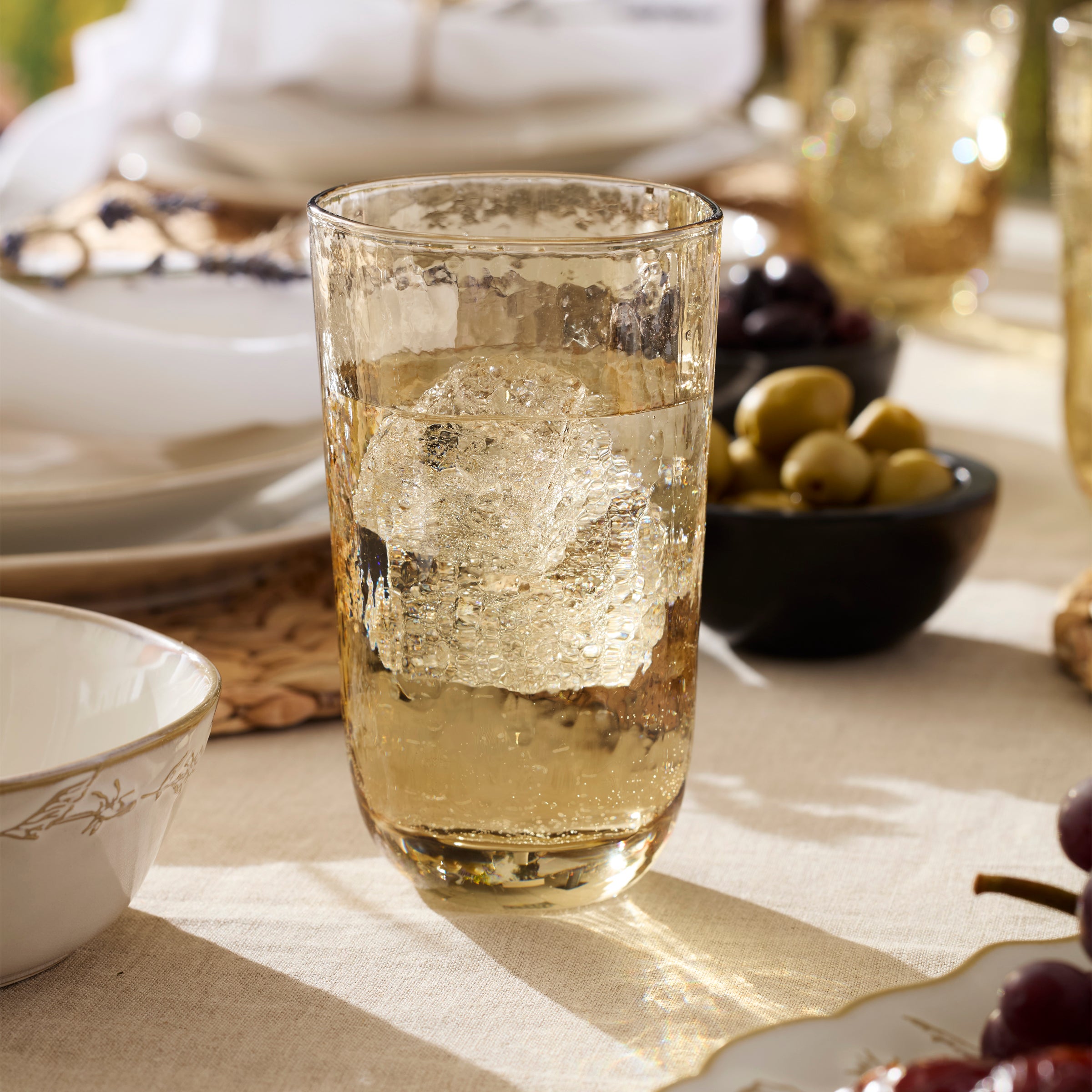 Homespun Amber Tall Tumbler - Set Of 4 - Image 5