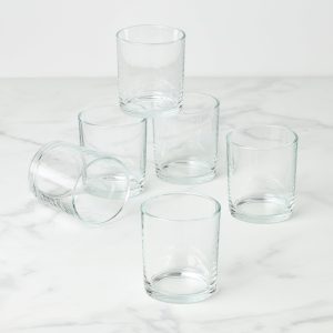 24 Seven Clear Medium Tumblers. Set of 6