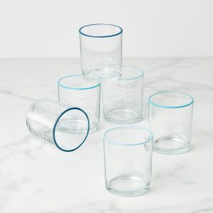 24 Seven Turquoise Medium Tumblers. Set of 6
