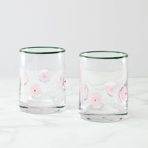 24 Seven Flower Tumbler. Set of 2