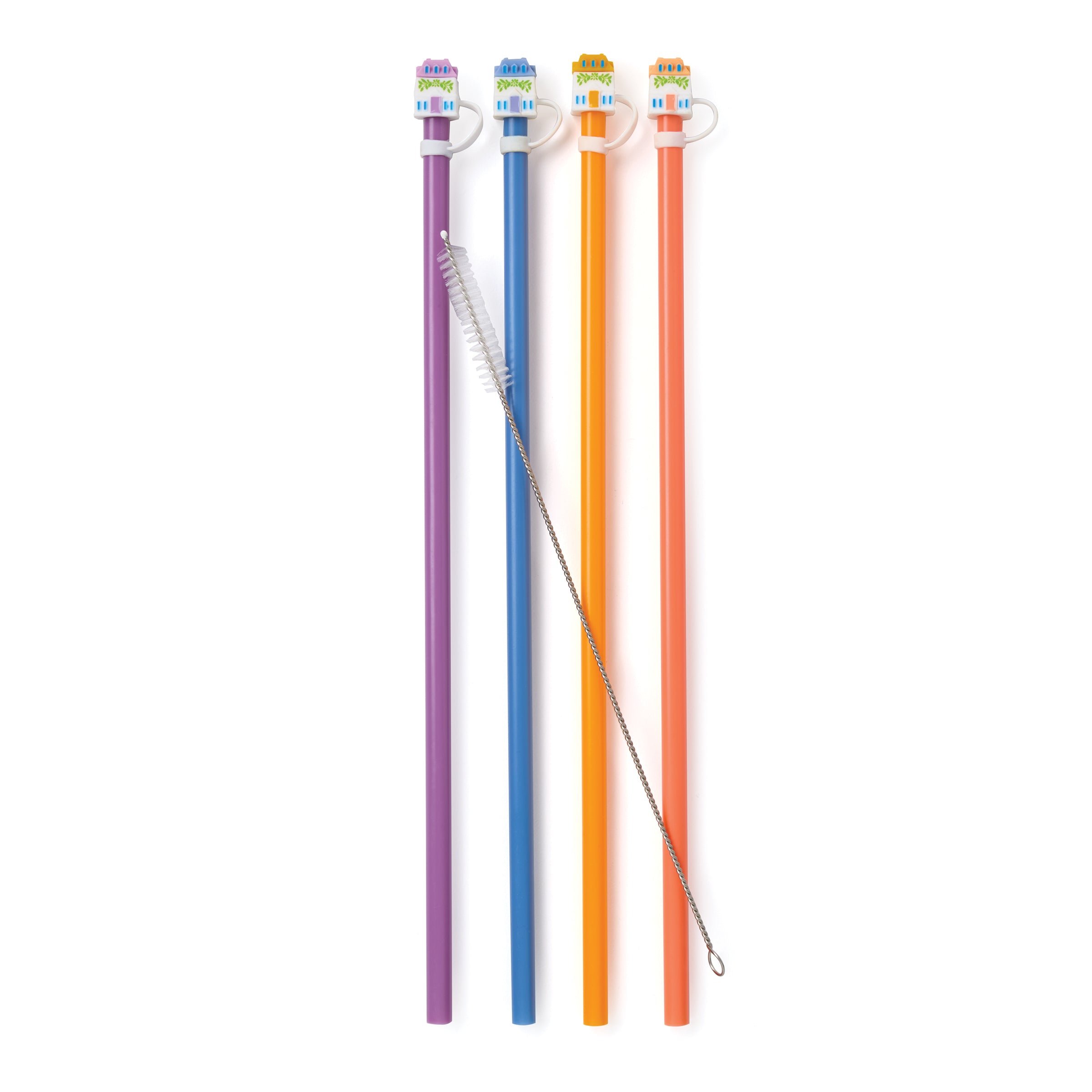 Lenox Spice Village House Caps & Straws. Set of 4 - Image 3