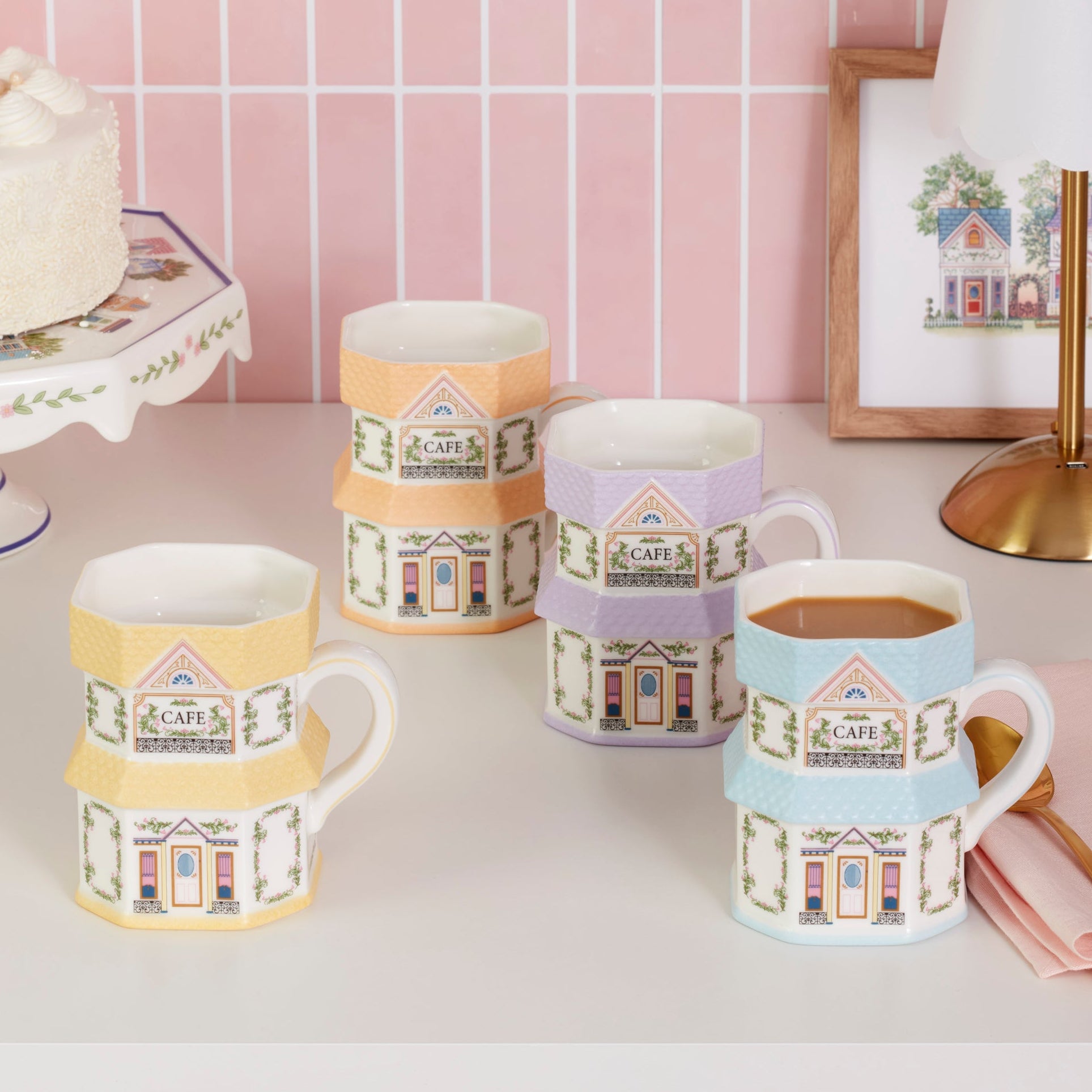 Lenox Spice Village Mugs. Set of 4 - Image 5