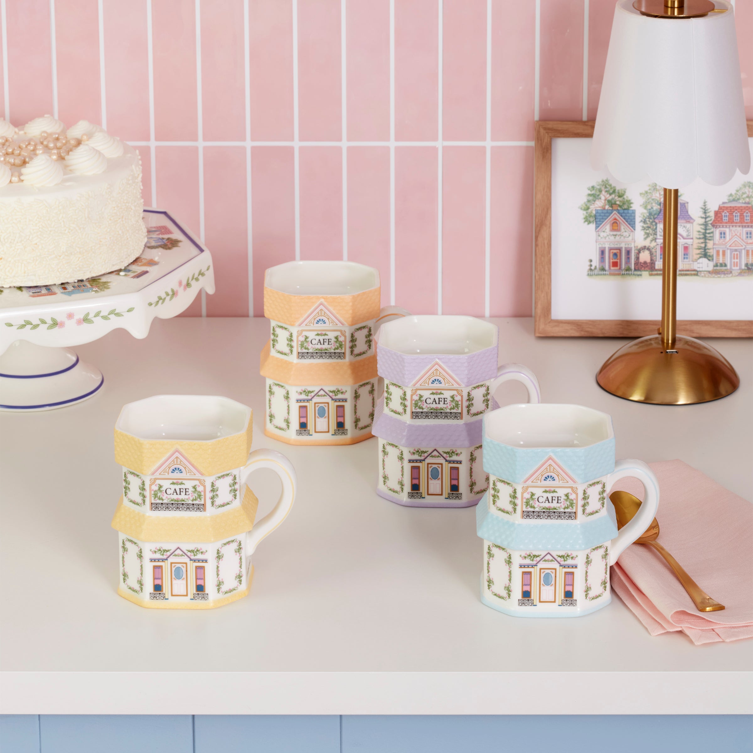 Lenox Spice Village Mugs. Set of 4 - Image 6