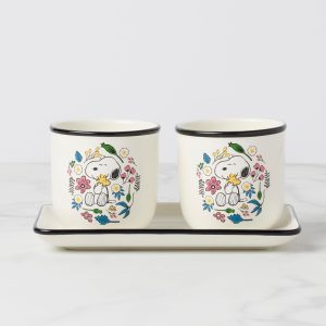 Chef Snoopy Herb Pots. Set Of 3