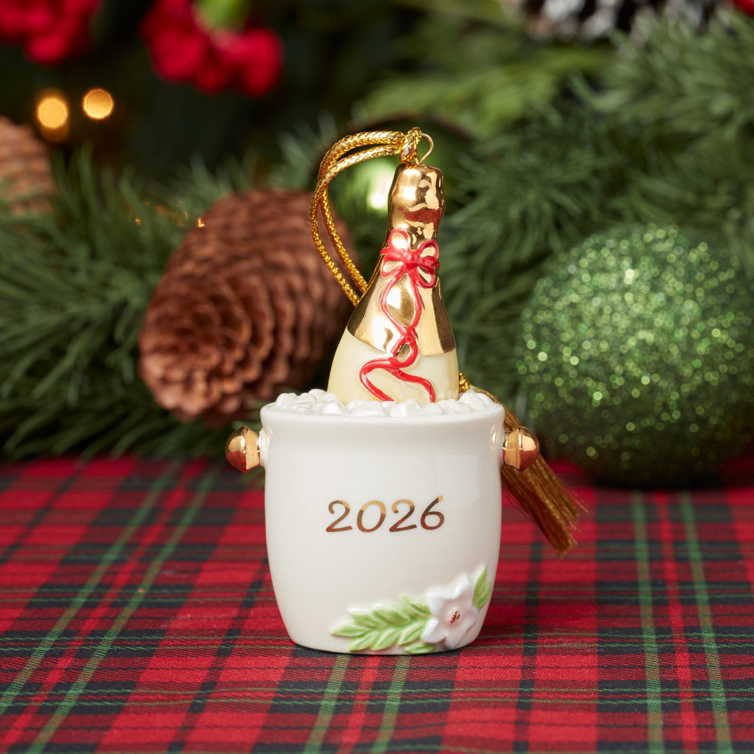 2026 Champagne Bucket Ornament - Image 2