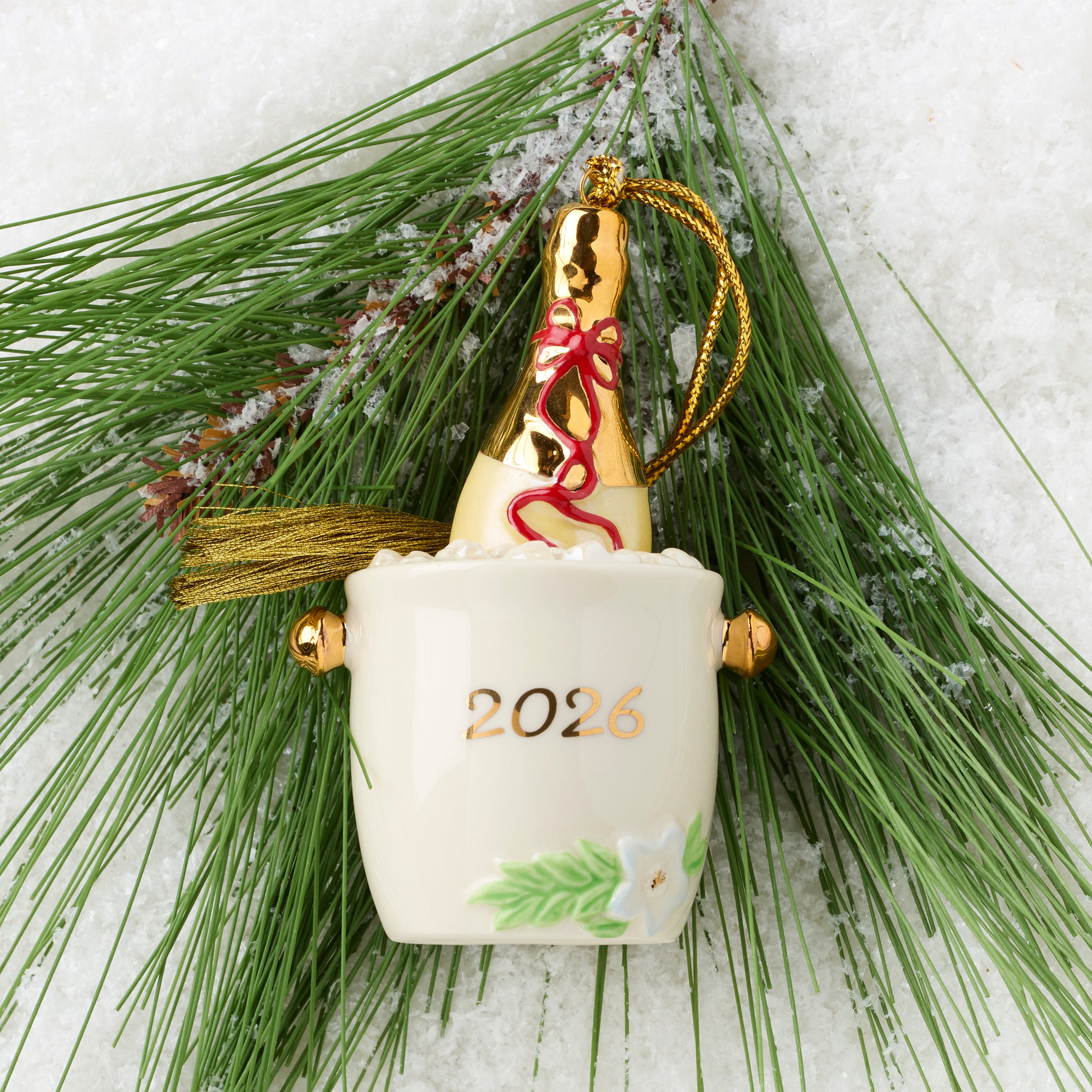 2026 Champagne Bucket Ornament - Image 3