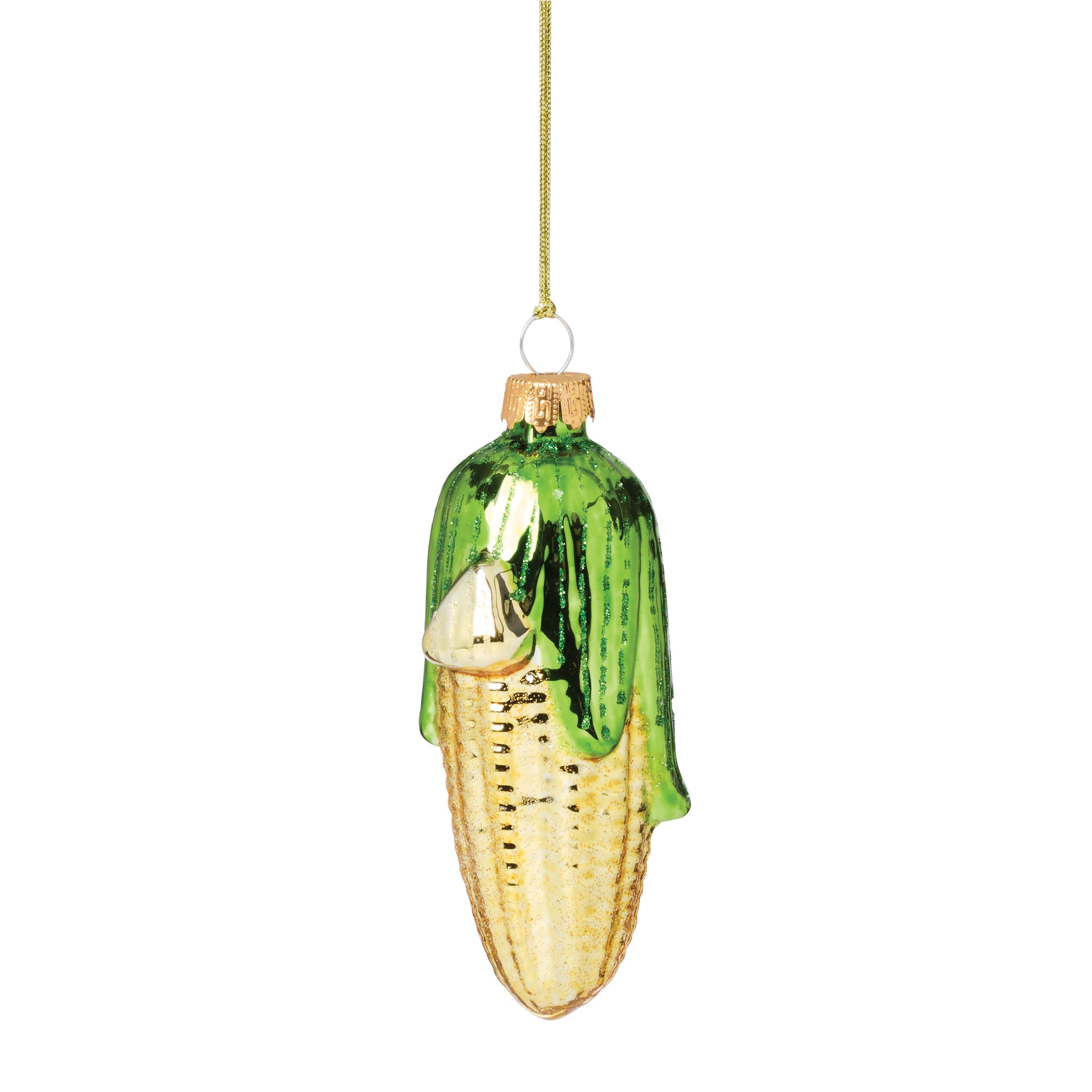 Retro Blown Glass Corn On The Cob Ornament - Image 6
