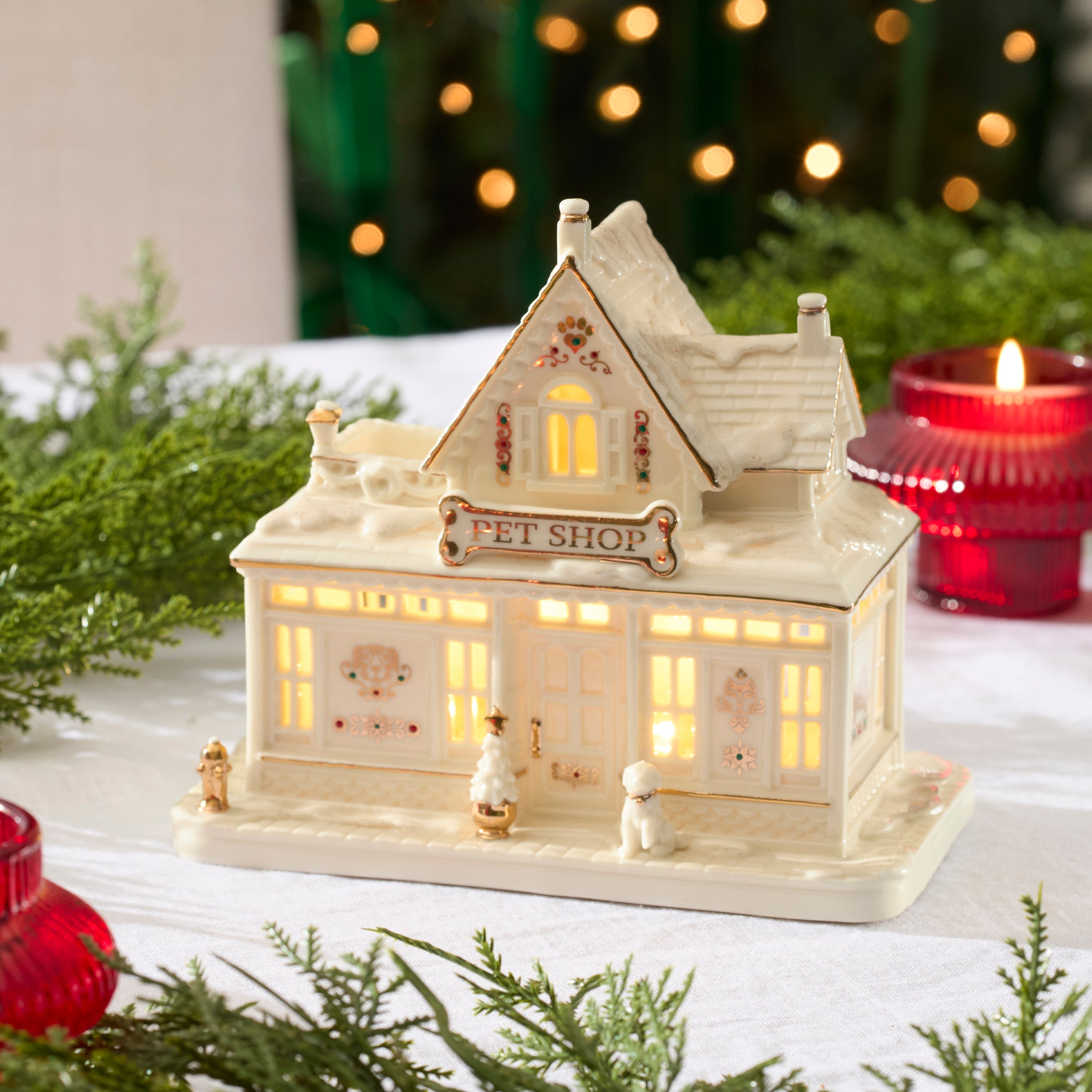 Mistletoe Park Lit Pet Store Figurine - Image 5