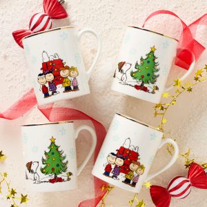 Alternative view of Peanuts Gang Mugs. Set of 4. Assorted