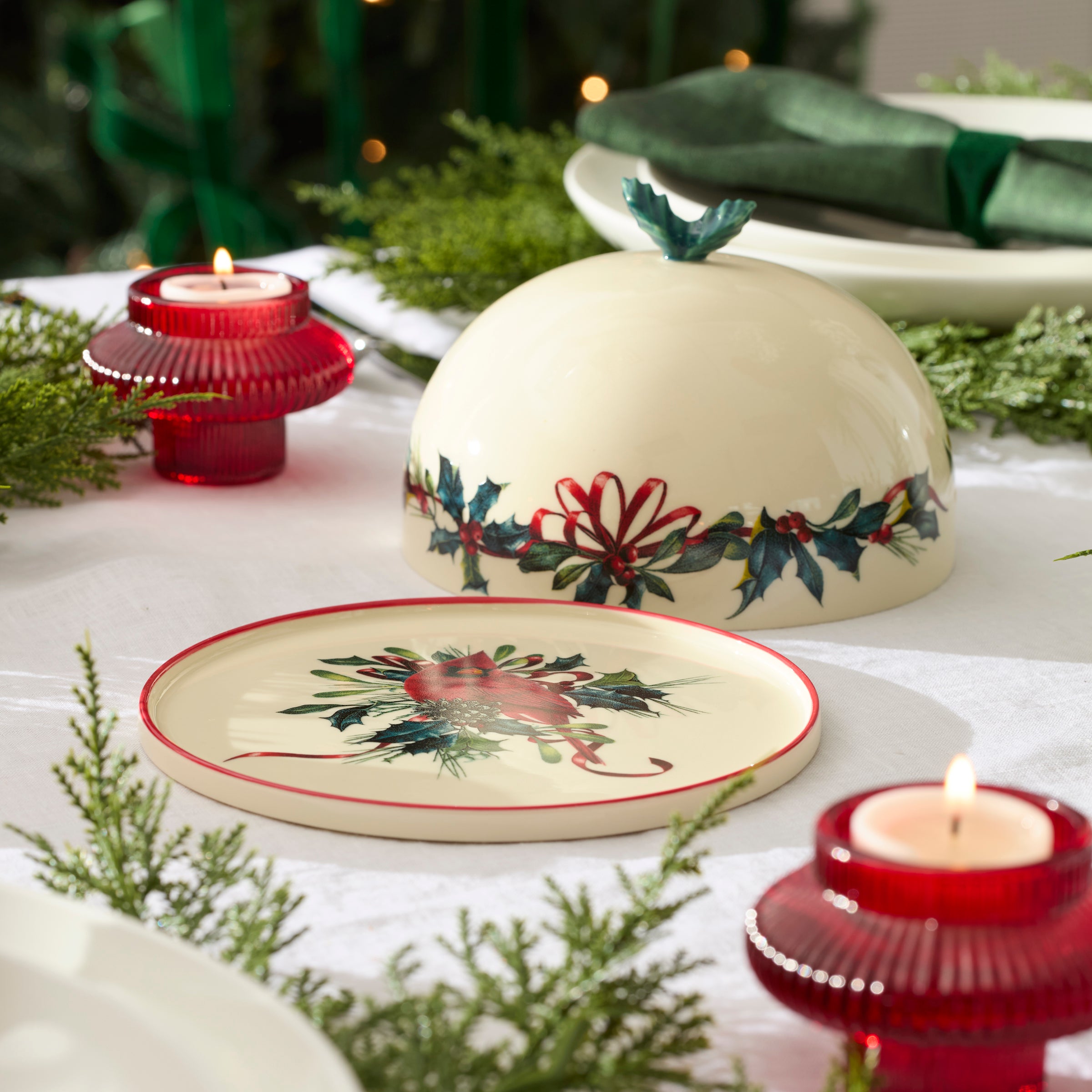 Winter Greetings Small Covered Dish - Image 3