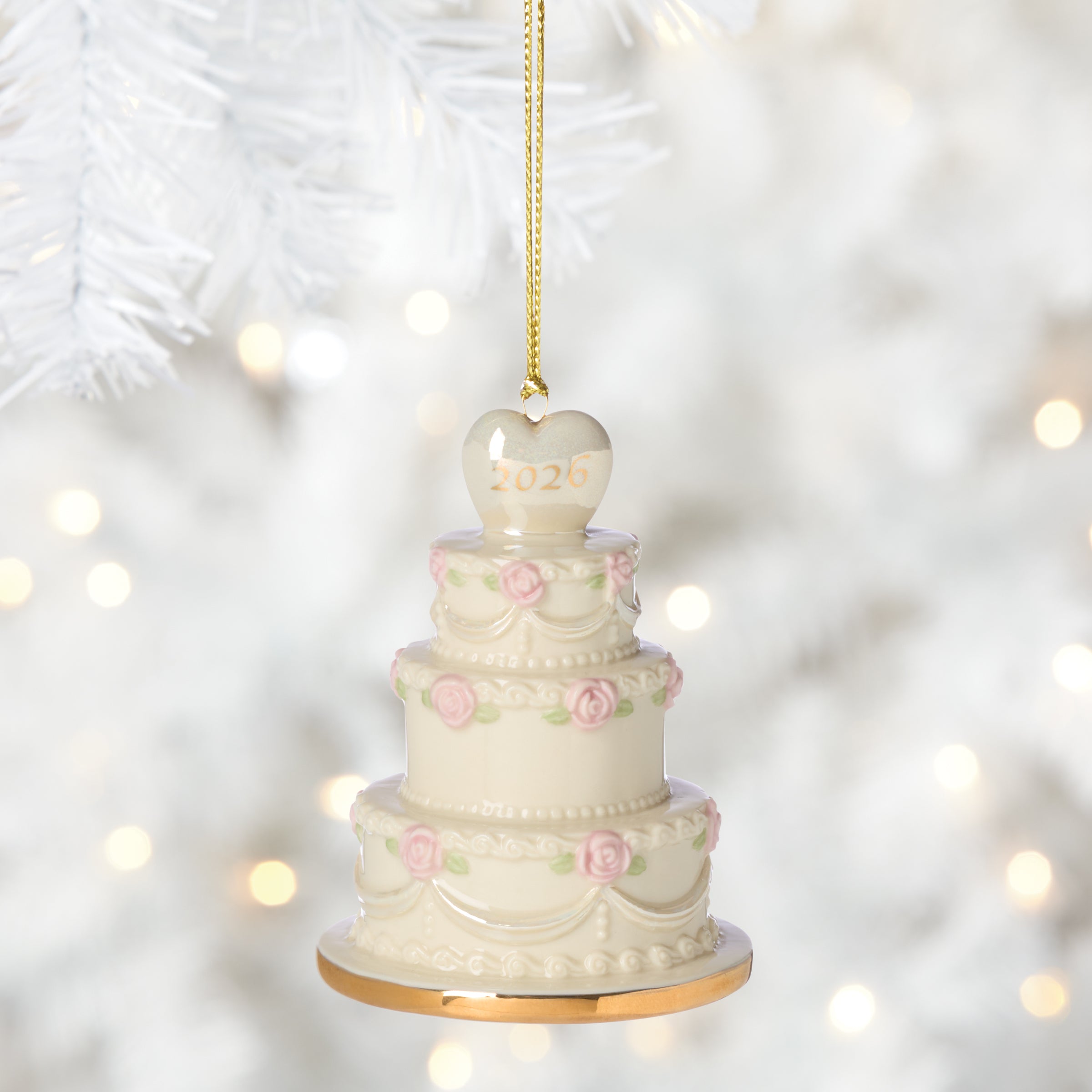 2026 Wedding Cake Ornament - Image 3
