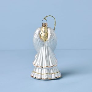 Alternative view of Blown Glass Angel Ornament