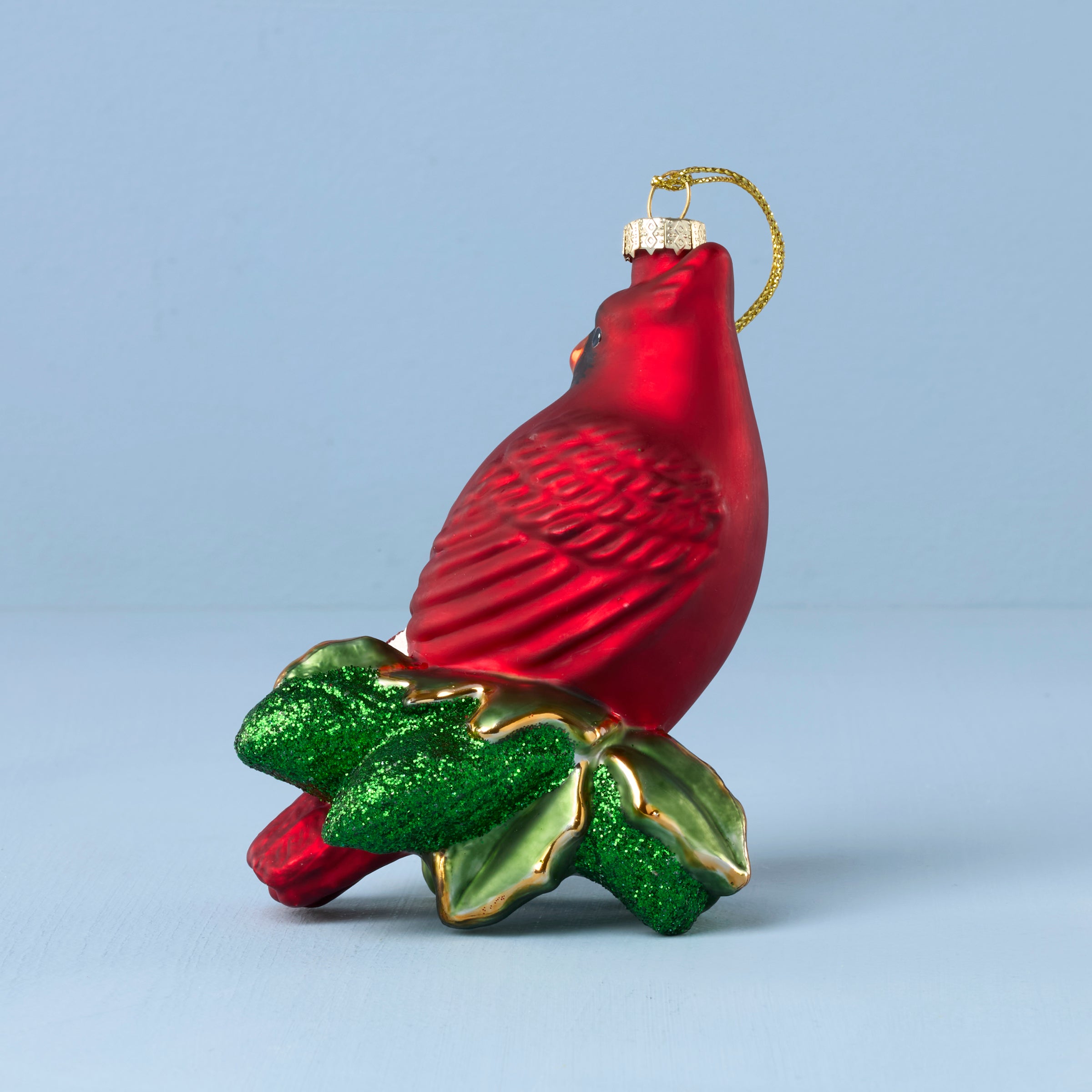 Blown Glass Cardinal Ornament - Image 2