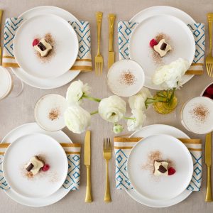 Alternative view of Modern White 18-Piece Dinnerware Set