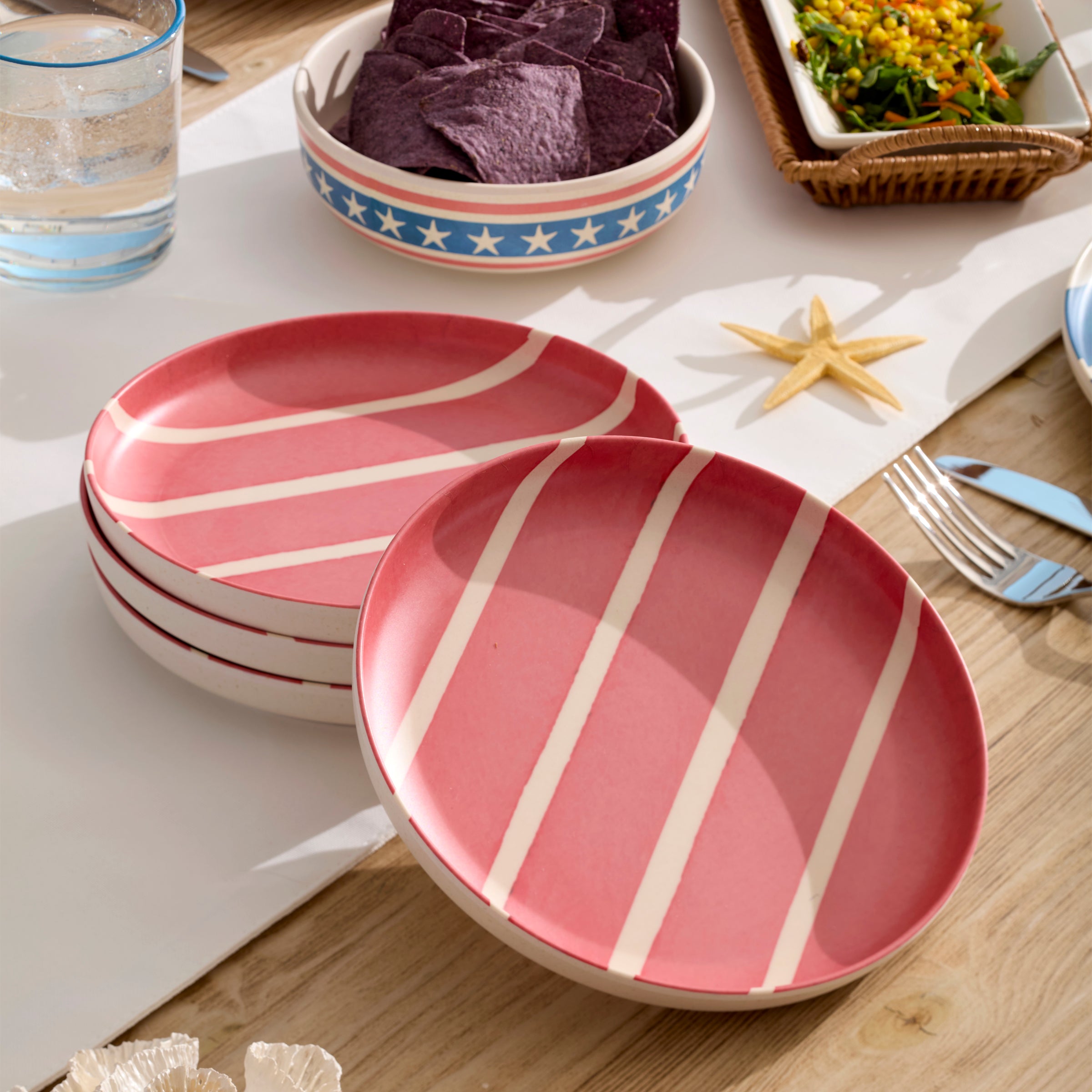 24 Seven Melamine Aweigh We Go 18-Piece Dinnerware Set - Image 7