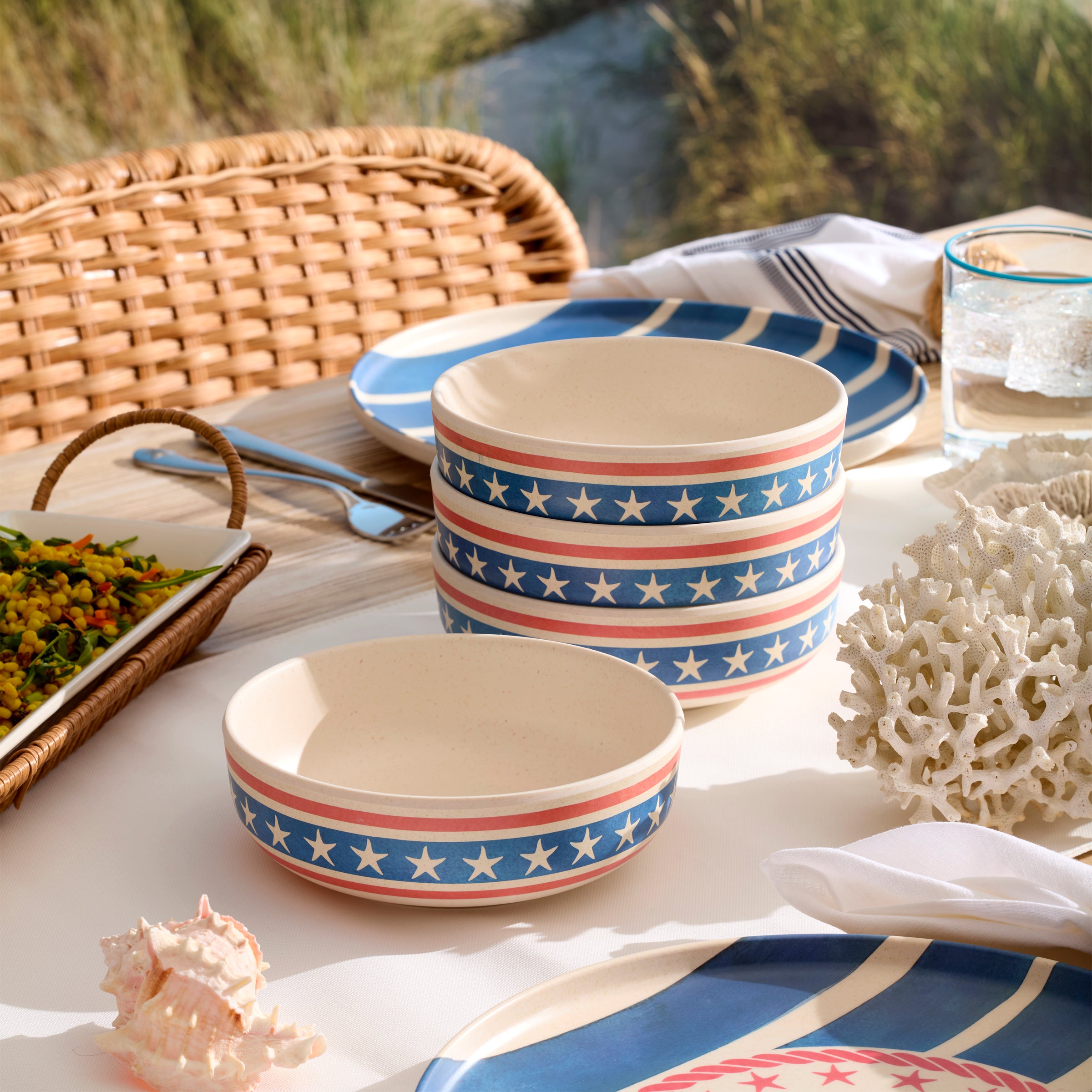 24 Seven Melamine Aweigh We Go 18-Piece Dinnerware Set - Image 8