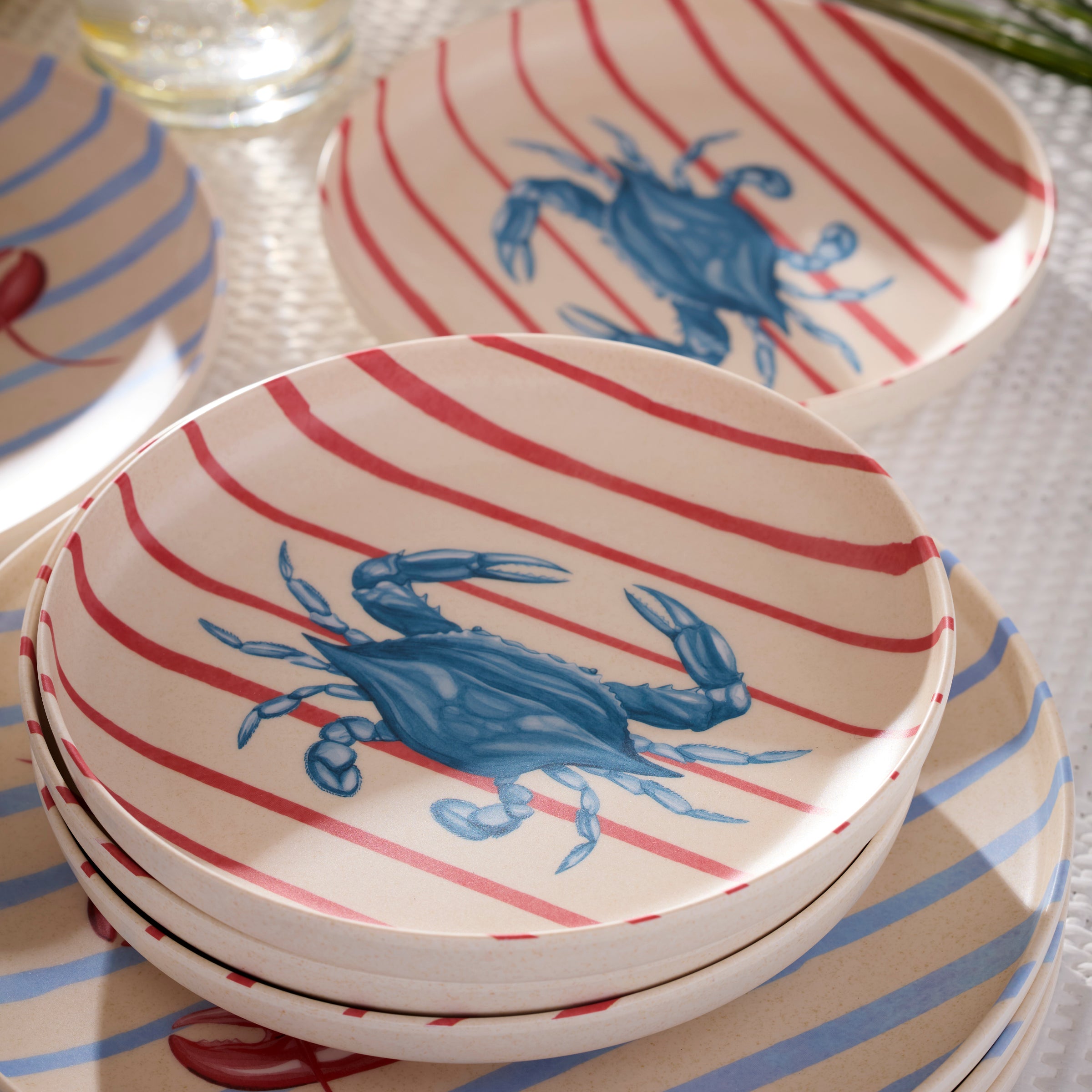 24 Seven Melamine. Wharfside 12-Piece Dinnerware Set - Image 4