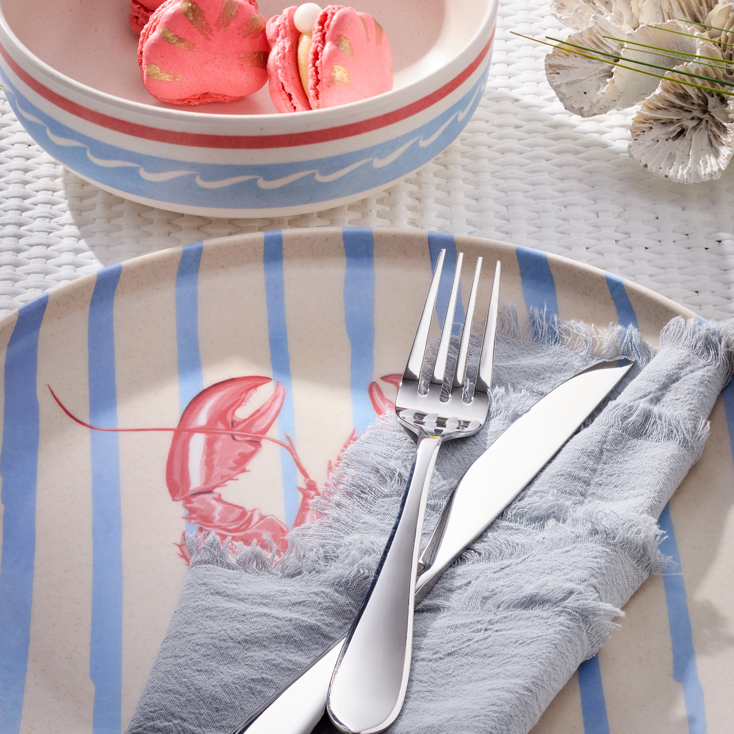 24 Seven Melamine Wharfside 24-Piece Dinnerware Set - Image 6