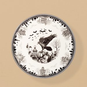 Alternative view of Haunted Village Cake Plate