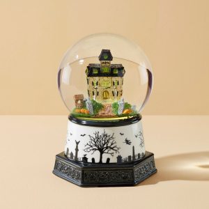 Alternative view of Haunted Village Lit Water Globe