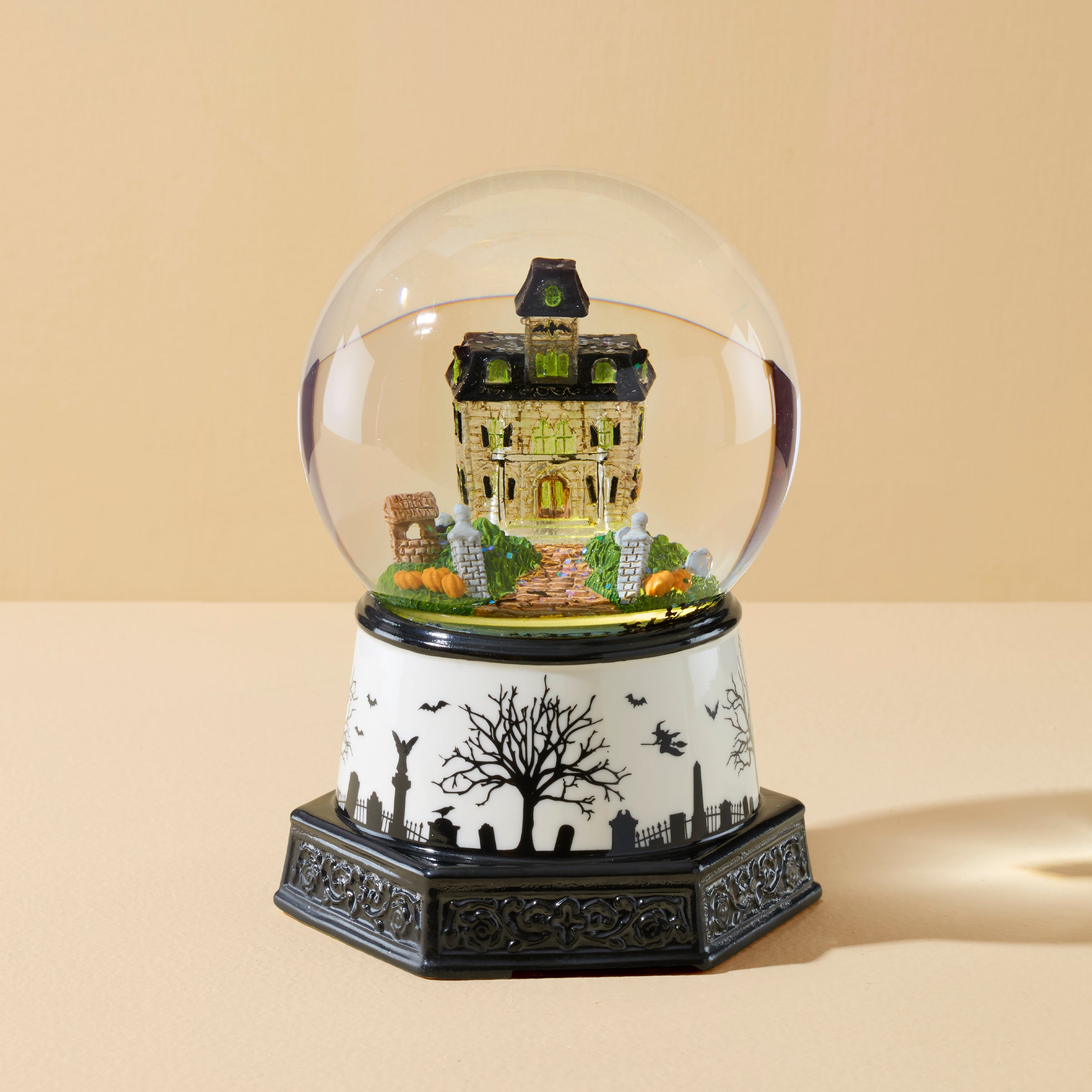 Haunted Village Lit Water Globe - Image 2
