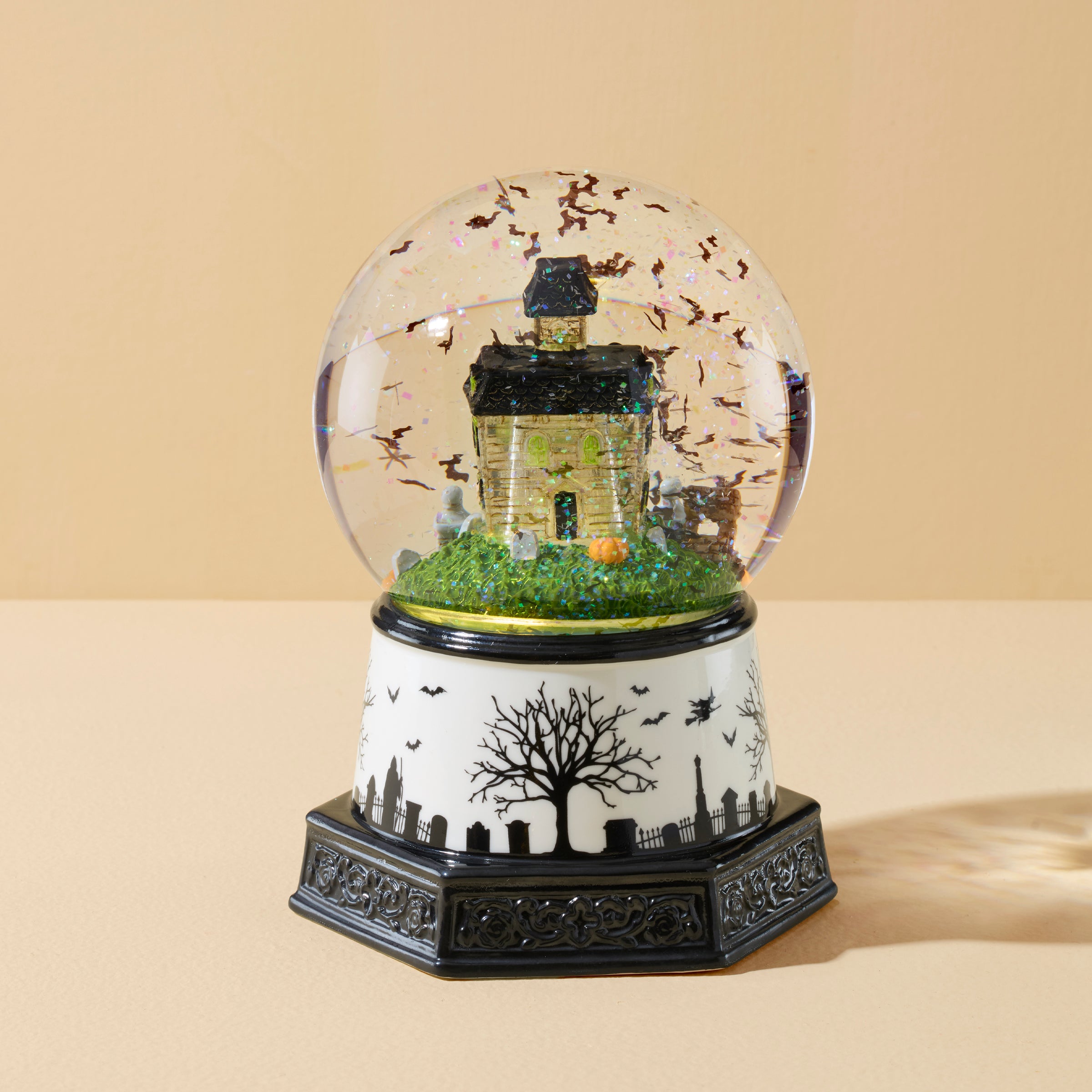 Haunted Village Lit Water Globe - Image 5
