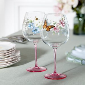 Alternative view of Butterfly Meadow Pink Decal Balloon. Set of 4
