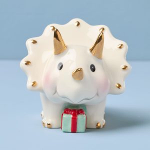 Alternative view of Personalized Triceratops Ornament