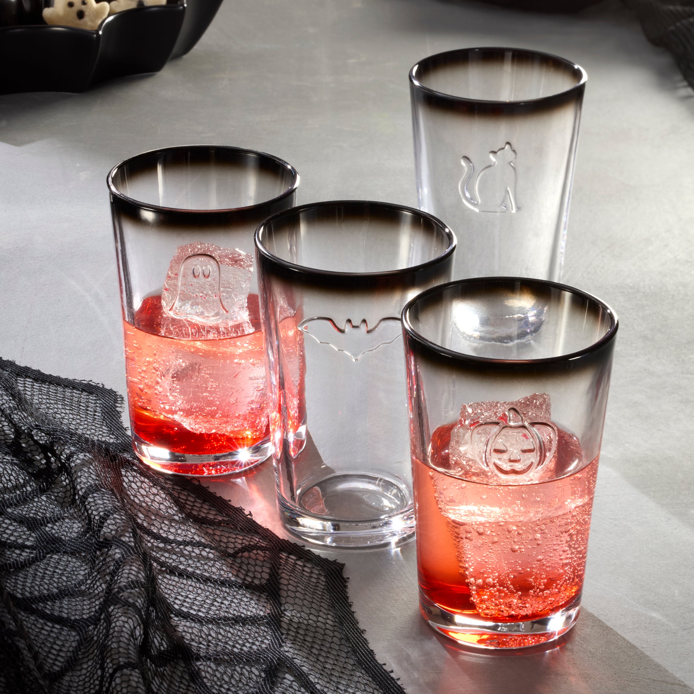 Halloween Embossed Tumbler. Set of 4 - Image 2