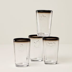 Halloween Embossed Tumbler. Set of 4