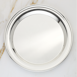 Derby Silverplate Round Tray