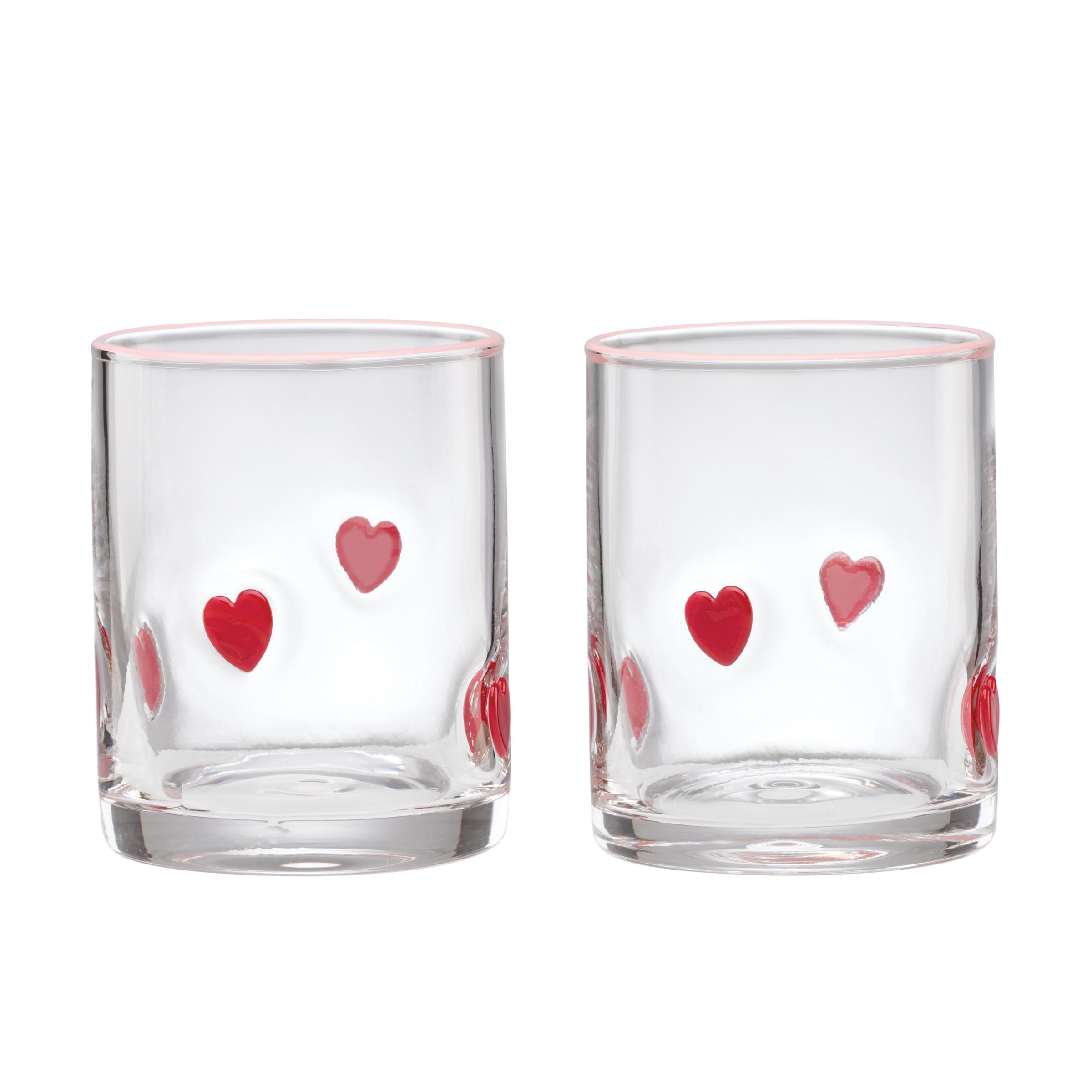 24 Seven Heart-Embossed Tumblers. Set of 2 - Image 3