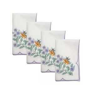 Butterfly Meadow Flutter Dinner Napkins. Set of 4