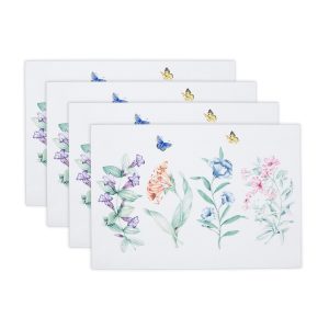 Butterfly Meadow Garden Placemats. Set of 4