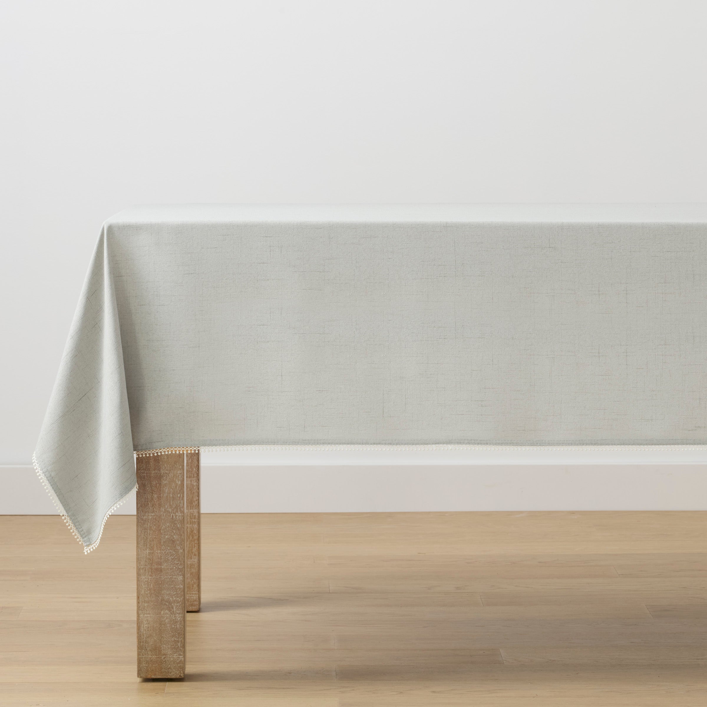 French Perle Solid Dove Grey 60x102 Tablecloth