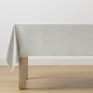 French Perle Solid Dove Grey 60x120 Tablecloth