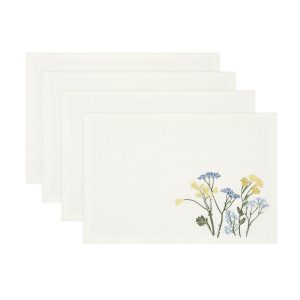 Wildflowers Border Placemats. Set of 4