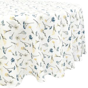 Wildflowers Allover 70x70 Round Tablecloth