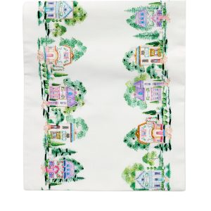Alternative view of Lenox Spice Village Print Embroidered 14x70 Table Runner