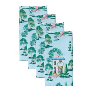 Lenox Spice Village Allover Dinner Napkins. Set of 4