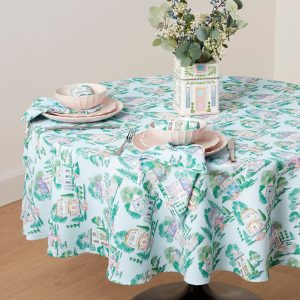 Alternative view of Lenox Spice Village Allover 70x70 Round Tablecloth